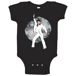 John Travolta Saturday Night Fever Retro 70s Movie Baby One Piece John Travolta Saturday Night Fever Retro 70s Movie Baby One Piece