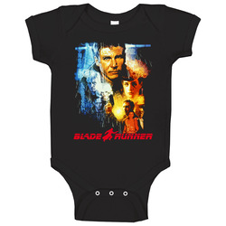 Blade Runner Movie Black Baby One Piece Blade Runner Movie Black Baby One Piece