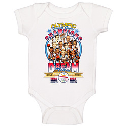 Dream Team Olympic Usa Basketball Jordan Bird Magic Johnson Baby One Piece Dream Team Olympic Usa Basketball Jordan Bird Magic Johnson Baby One Piece