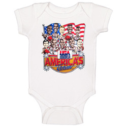 Dream Team Basketball Usa Jordan Bird Baby One Piece Dream Team Basketball Usa Jordan Bird Baby One Piece