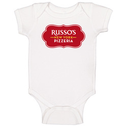 Russos New York Pizzeria Restaurant Logo Baby One Piece Russos New York Pizzeria Restaurant Logo Baby One Piece
