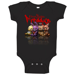 Hot New Women Cute Five Nights At Freddy's Fnaf Game Fitted S M L Xl  Tee Baby One Piece