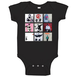 Banksy Art Paintings Trendy Artsy Baby One Piece Banksy Art Paintings Trendy Artsy Baby One Piece