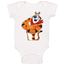 Tony The Tiger Frosted Flakes Cereal Mascot Baby One Piece Tony The Tiger Frosted Flakes Cereal Mascot Baby One Piece