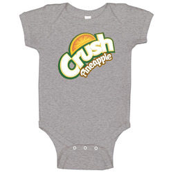 Crush Pineapple Soda Cool Halloween Costume Baby One Piece Crush Pineapple Soda Cool Halloween Costume Baby One Piece