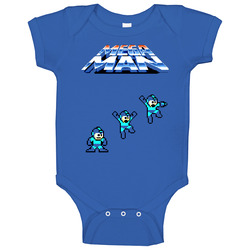 Mega Man Classic Nes Video Game Baby One Piece Mega Man Classic Nes Video Game Baby One Piece