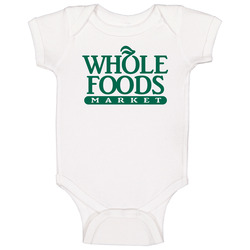 Whole Foods Market Grocery Store Company Logo Baby One Piece Whole Foods Market Grocery Store Company Logo Baby One Piece