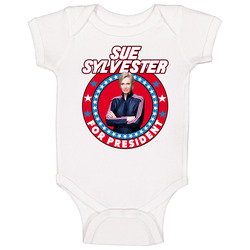 Sue Sylvester Glee For President Tv Show Villain Fan Baby One Piece Sue Sylvester Glee For President Tv Show Villain Fan Baby One Piece