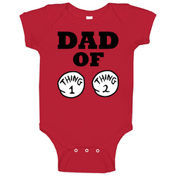 Dad Of Thing 1 And Thing 2 Baby One Piece Dad Of Thing 1 And Thing 2 Baby One Piece