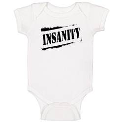 Insanity Muscle Workout Logo Gym Baby One Piece Insanity Muscle Workout Logo Gym Baby One Piece