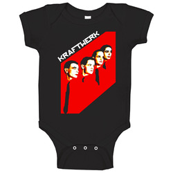 Kraftwerk German Electronic Dance Music Black Baby One Piece Kraftwerk German Electronic Dance Music Black Baby One Piece