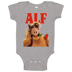 Alf With Rose 80s 90s Tv Show Sitcom Baby One Piece Alf With Rose 80s 90s Tv Show Sitcom Baby One Piece