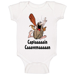 Captain Caveman Cartoon Baby One Piece Captain Caveman Cartoon Baby One Piece