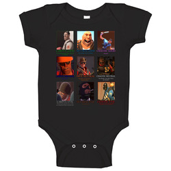 Team Fortress 2 Parody Video Game D&d Alignments Baby One Piece Team Fortress 2 Parody Video Game D&d Alignments Baby One Piece