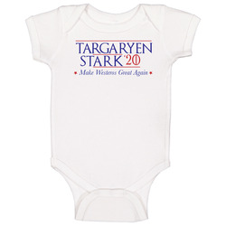 Game Of Thrones Targaryen Stark 2020 Make Westeros Great Again Baby One Piece Game Of Thrones Targaryen Stark 2020 Make Westeros Great Again Baby One Piece