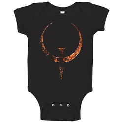 Quake Logo Symbol Video Game Classic Shooter Baby One Piece Quake Logo Symbol Video Game Classic Shooter Baby One Piece