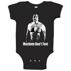 Machete Movie Don't Text Baby One Piece Machete Movie Don't Text Baby One Piece