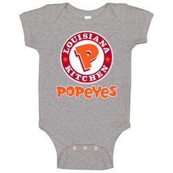 Popeyes American Favorite Fast Food Baby One Piece Popeyes American Favorite Fast Food Baby One Piece