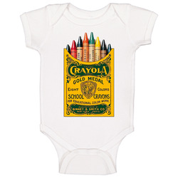 Original Crayola Crayons Baby One Piece Original Crayola Crayons Baby One Piece