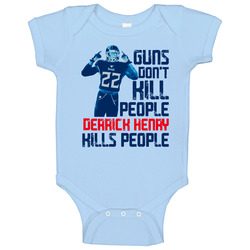 Guns Dont Kill Derrick Henry Kills People Tennessee Football Baby One Piece Guns Dont Kill Derrick Henry Kills People Tennessee Football Baby One Piece