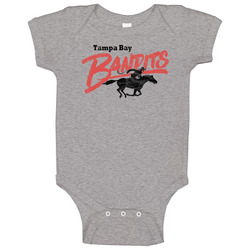 Tampa Bay Bandits Usfl Defunct Football Team Worn Look Baby One Piece Tampa Bay Bandits Usfl Defunct Football Team Worn Look Baby One Piece