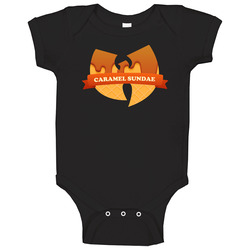 Wutang Caramel Sundae Ice Cream Cone Logo Baby One Piece Wutang Caramel Sundae Ice Cream Cone Logo Baby One Piece