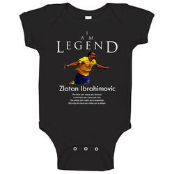 Zlatan Ibrahimovic Sweden Legend Soccer Futbol Baby One Piece