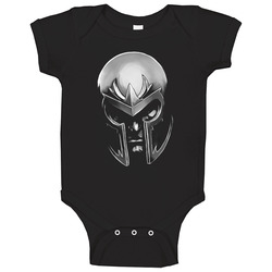X-men Magneto 300 Spartan Cool Helmet Baby One Piece X-men Magneto 300 Spartan Cool Helmet Baby One Piece