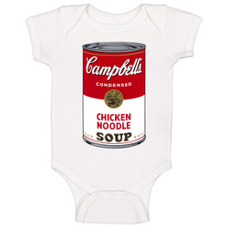 Campbell's Chicken Noodle Soup Label Can Baby One Piece Campbell's Chicken Noodle Soup Label Can Baby One Piece