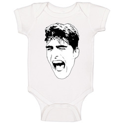 Luka Garza Big Head Mouth Open University Of Iowa Basketball Fan Baby One Piece