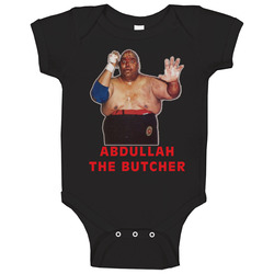 Abdullah The Butcher Wrestling Legend Baby One Piece Abdullah The Butcher Wrestling Legend Baby One Piece