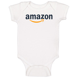 Amazon Online Marketplace Nasdaq Company Logo Employee Fan Baby One Piece Amazon Online Marketplace Nasdaq Company Logo Employee Fan Baby One Piece