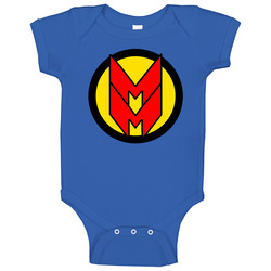 Miracleman Comic Book Superhero Logo Baby One Piece Miracleman Comic Book Superhero Logo Baby One Piece