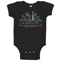 La Gente Del Barrio Baseball Dugout Sign Baby One Piece La Gente Del Barrio Baseball Dugout Sign Baby One Piece