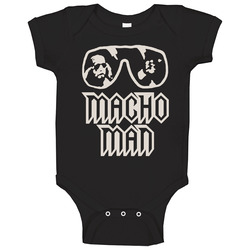 Macho Man Randy Savage Wrestling Retro Baby One Piece Macho Man Randy Savage Wrestling Retro Baby One Piece