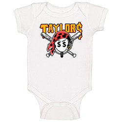 Wiz Khalifa Taylor Gang Pirate Smile Face White Baby One Piece Wiz Khalifa Taylor Gang Pirate Smile Face White Baby One Piece