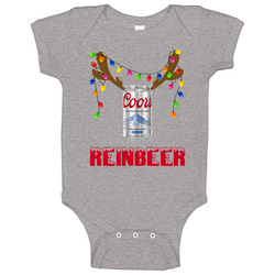 Coors Reinbeer Funny Beer Lager Fan Christmas Baby One Piece Coors Reinbeer Funny Beer Lager Fan Christmas Baby One Piece