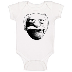 Waldorf The Muppets 80s Tv Show Character Fan Baby One Piece Waldorf The Muppets 80s Tv Show Character Fan Baby One Piece
