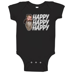 Duck Dynasty Happy Black Baby One Piece Duck Dynasty Happy Black Baby One Piece
