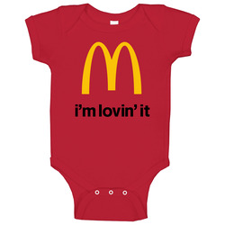 I'm Lovin' It Mcdonald's Most Memorable Ad Slogan Baby One Piece I'm Lovin' It Mcdonald's Most Memorable Ad Slogan Baby One Piece
