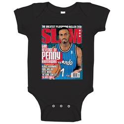 Slam Magazine Issue 30 Penny Hardaway Popular Basketball Magazine Grunge Look Baby One Piece