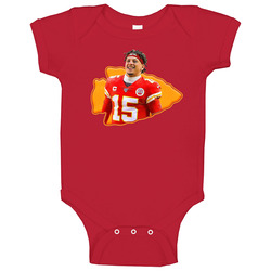 Patrick Mahomes Kansas Football Fan Cartoon Baby One Piece Patrick Mahomes Kansas Football Fan Cartoon Baby One Piece