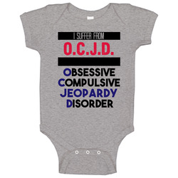 Ocjd Obsessive Jeopardy Disorder Favorite Sport Baby One Piece Ocjd Obsessive Jeopardy Disorder Favorite Sport Baby One Piece