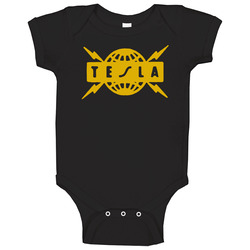 Tesla Music 80s Rock Band Baby One Piece Tesla Music 80s Rock Band Baby One Piece