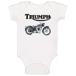 Triumph Motorcycle Biker Cool Classic Baby One Piece