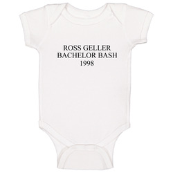 Ross Geller Bachelor Bash 1998 Friends Tv Show Baby One Piece Ross Geller Bachelor Bash 1998 Friends Tv Show Baby One Piece