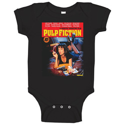 Pulp Fiction Movie 90s Retro Movie Fan Fan Baby One Piece Pulp Fiction Movie 90s Retro Movie Fan Fan Baby One Piece
