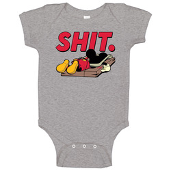 Mickey Mouse In Trap Shit Funny Cartoon Parody Baby One Piece Mickey Mouse In Trap Shit Funny Cartoon Parody Baby One Piece