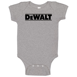 Dewalt America's Most Trusted Power Tools Fan Gift Baby One Piece Dewalt America's Most Trusted Power Tools Fan Gift Baby One Piece