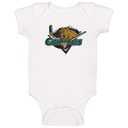 Utah Grizzlies International Hockey League Ihl Retro Sports Team Logo Baby One Piece Utah Grizzlies International Hockey League Ihl Retro Sports Team Logo Baby One Piece